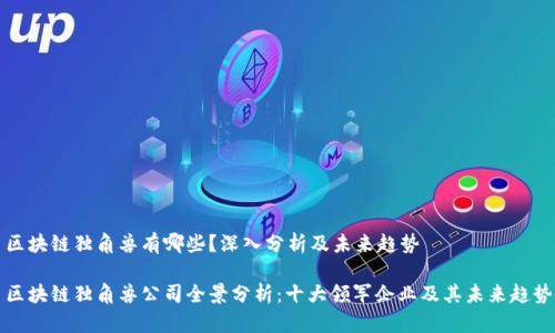 区块链独角兽有哪些？深入分析及未来趋势

区块链独角兽公司全景分析：十大领军企业及其未来趋势