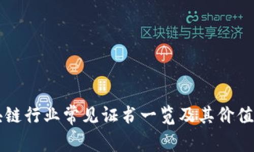 区块链行业常见证书一览及其价值分析