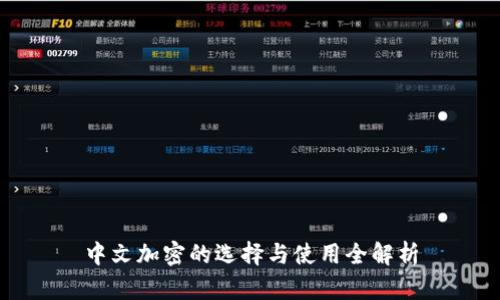 中文加密的选择与使用全解析